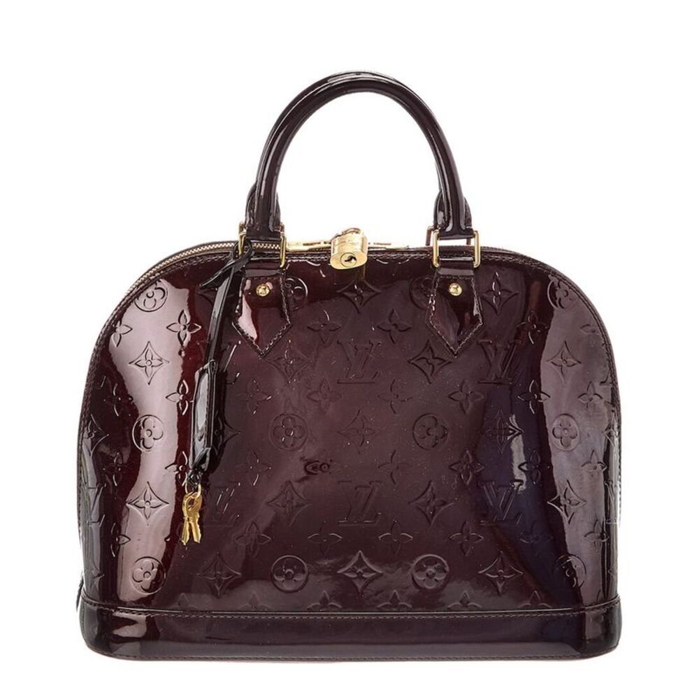 Louis Vuitton Red Monogram Vernis Alma (Authentic Pre-Loved)